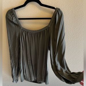 Square neck blouse
